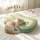 Memory foam pillow summer ice silk belly pillow cervical vertebra sleep pillow dormitory bed waist support cushion pillow removable and washable