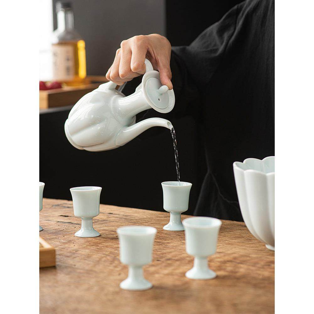 陶瓷温酒器暖酒壶家用酒具套件黄酒烫热酒中式仿古分酒仿宋壶酒杯,淘宝优惠券,粉丝福利购,淘宝优惠卷