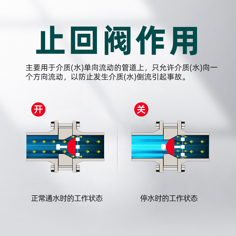 单向止回阀马桶卫生间自来水水管止水阀防回水倒流止逆阀全铜4分 - 图0