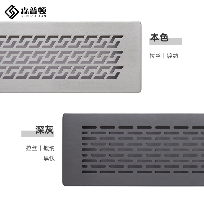 森普顿新风系统地送风出风口地面墙面出风排风口不锈钢地送出风口 - 图1