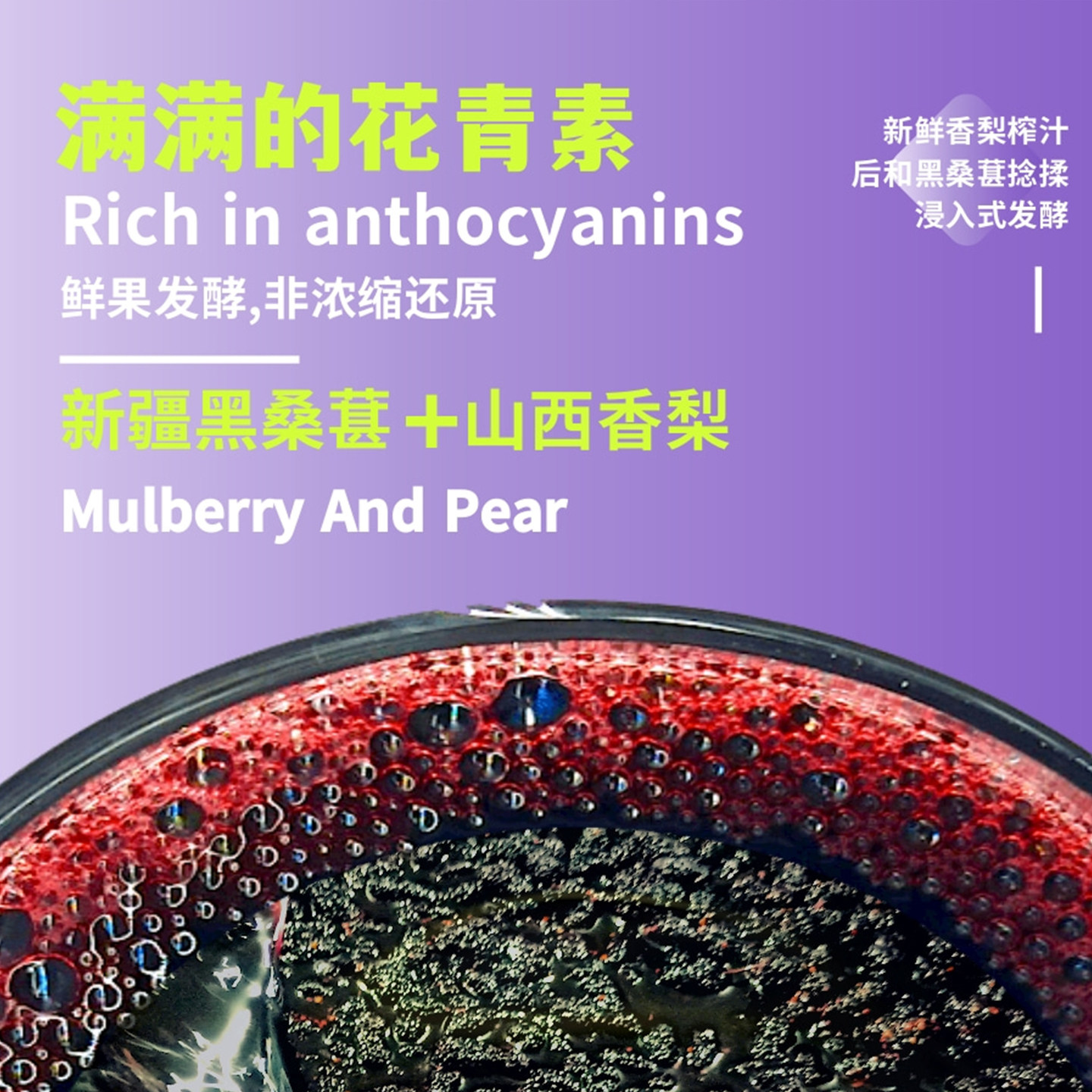 【真原浆】辛人和黑桑葚醋便携装苹果醋原浆小袋包装水果醋非饮料