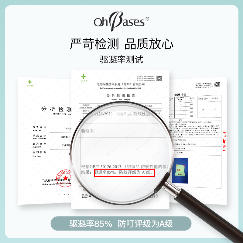 【专享】OhBases欧比信小绿珠专用宝宝防叮咬缓止蚊虫消痒包-图0