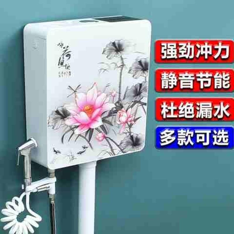 厕所水箱节能冲水箱池箱卫生间家蹲便器马桶挂墙式加厚高压大冲力 - 图2