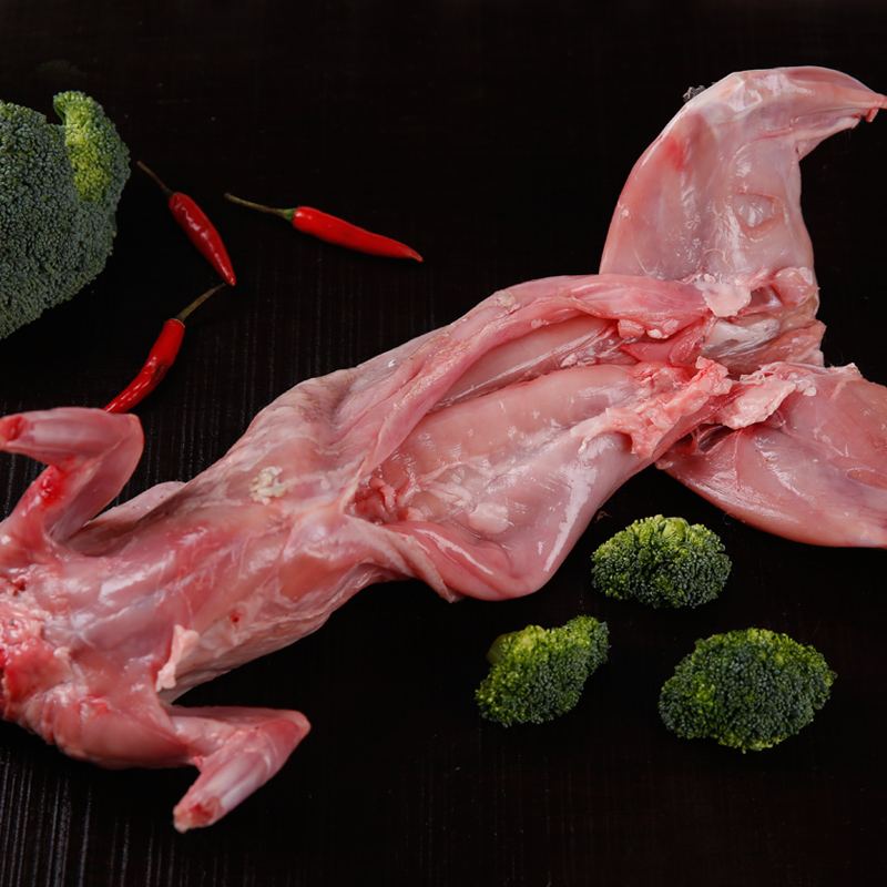生鲜兔子肉新鲜现杀生兔肉整只1.6-1.8斤/只冷冻鲜去头兔去内脏 - 图2