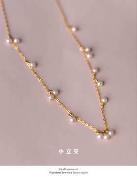 小立交手作美国14k礼物小珍珠