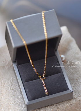 8-9mm淡水珍珠Y型项链14K包金