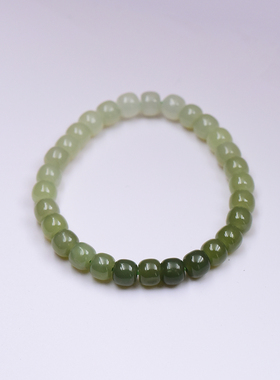 小立交6-7mm天然和田玉手串