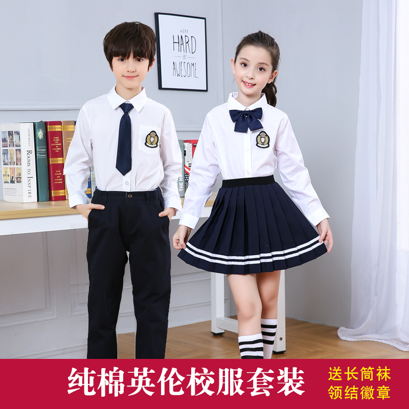 中小学生大合唱服装诗歌朗诵服歌咏比赛校服儿童演出服英伦表演服