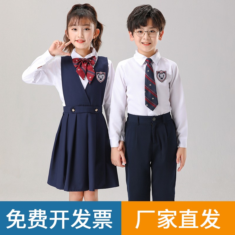 中小学生大合唱表演服装英伦风校服班服朗诵演出服儿童幼儿园园服