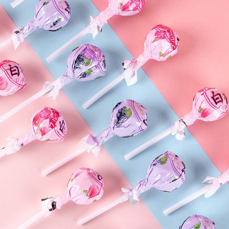 高颜值白桃葡萄果汁花束送礼棒棒糖 生活很苦 可我很甜呀 Wifi旗舰 淘优券