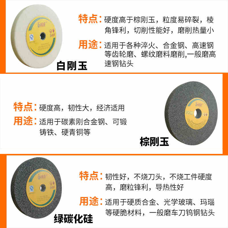 砂轮片250*25*32白刚玉砂轮机磨片磨车刀钻头沙轮绿碳化硅磨刀机,淘宝优惠券,粉丝福利购,淘宝优惠卷