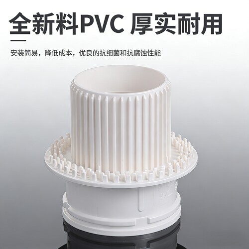 卫生间二次排水暗地漏110管配件阳台50管专用厨房75管预埋件神器 - 图2