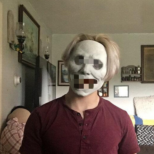 The Exorcist Trio mask the Grim Reaper is scary and scary