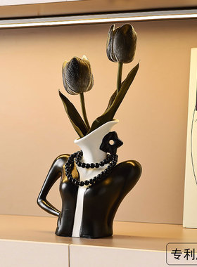 北欧ins陶瓷艺术插花花瓶