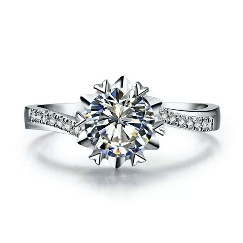 色戒指雪花扭臂璀璨仿钻求婚 d 白金莫桑石钻 18k 铂金 pt950 正品纯金 色戒指雪花扭臂璀璨仿钻求婚 d 白金莫桑石钻 18k 铂金 pt950 正品纯金