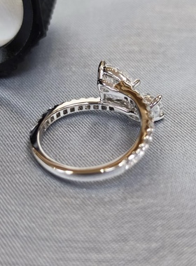 50分单颗水滴天然钻石DE VS灵蛇duet钻戒婚戒