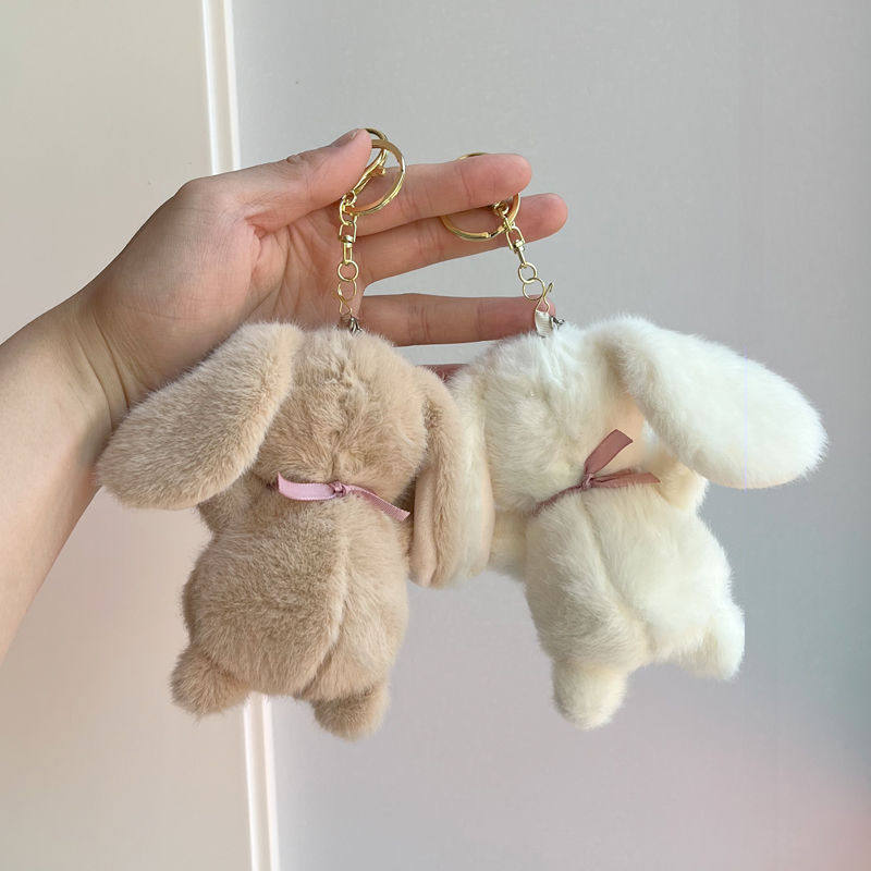 可爱小兔子毛绒钥匙扣卡通情侣包包挂件女生公仔小玩偶书包挂饰品,淘宝优惠券,粉丝福利购,淘宝优惠卷