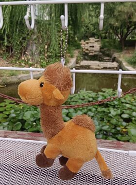 沙漠骆驼定制公仔毛绒玩具挂件旅游景区儿童钥匙扣礼物玩偶