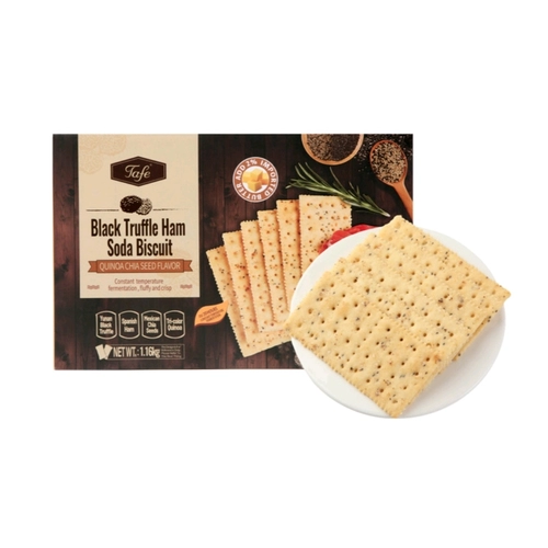 Tafe Black Truffle Ham Soda Cookie 1,16 кг квиноа чиа ароматизированные закуски Medelon Sam покупка