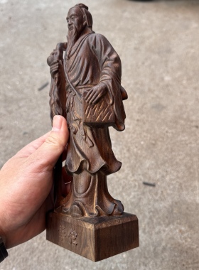 沉香木雕刻华佗神医摆件家居装饰中医馆送礼室内实木摆饰文工艺品