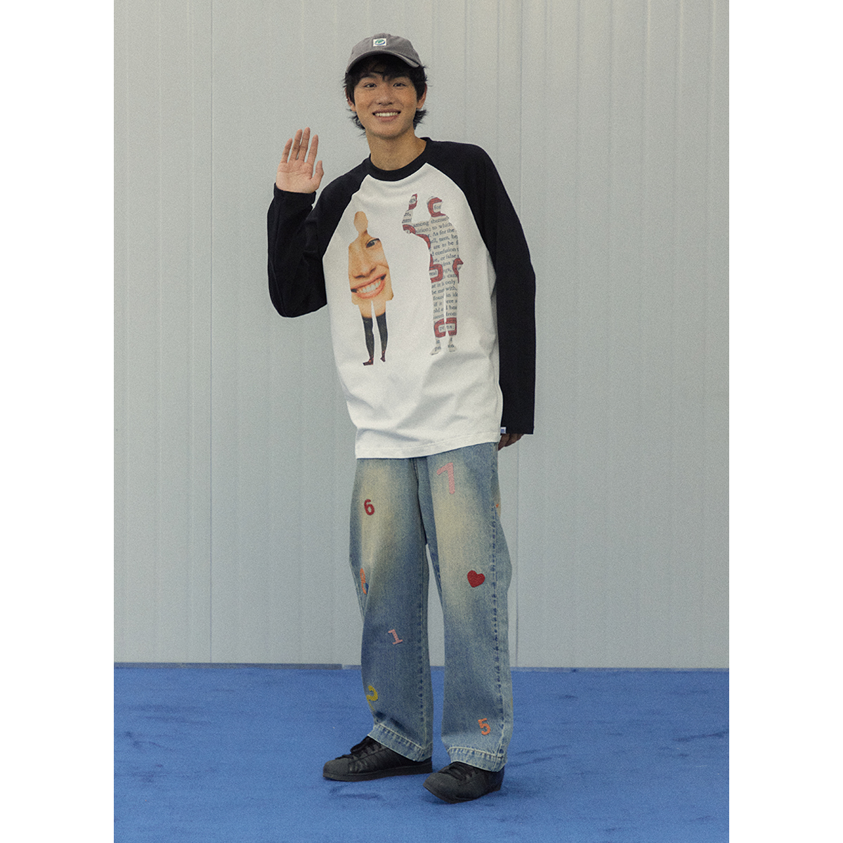 pros by ch笑脸长袖t恤潮牌打底衫 PROS BY CHT恤