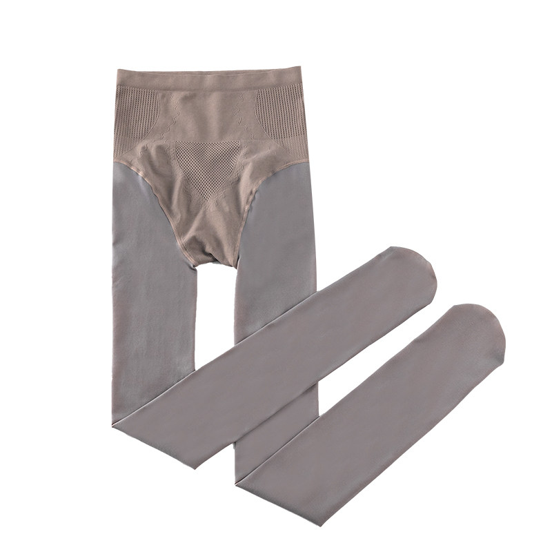 空姐灰塑形束腰提臀春秋美腿一体裤 莜曼短袜/打底袜/丝袜/美腿袜