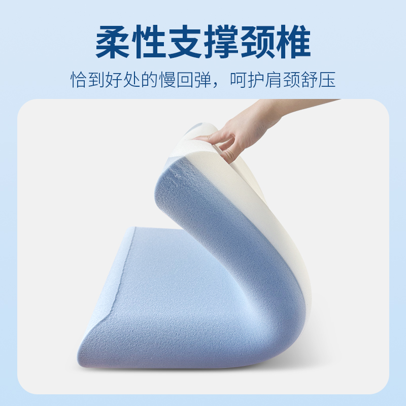PATEX双芯深睡慢回弹记忆棉枕头芯护颈椎助睡眠成人家用酒店同款