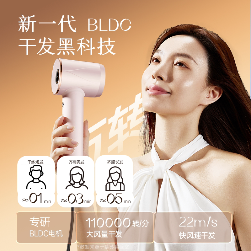 【爆款新品】慕苏高速离子吹风机护发静音速干家用护发电吹风