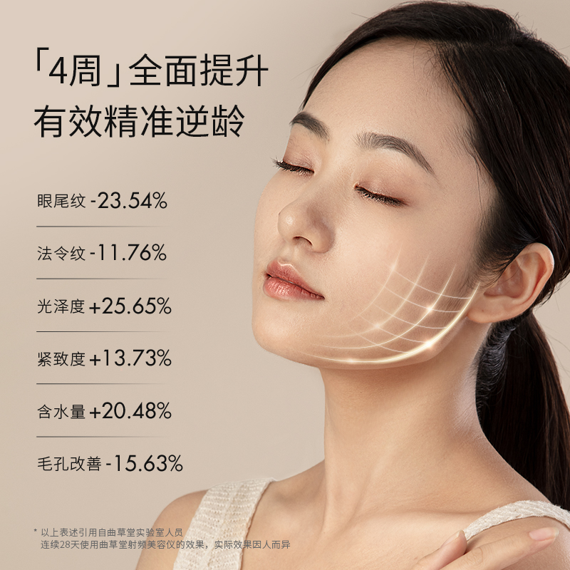 曲草堂旗舰店曲草堂美容仪器家用脸部按摩洁面去法令纹提拉紧致面部射频导入仪1