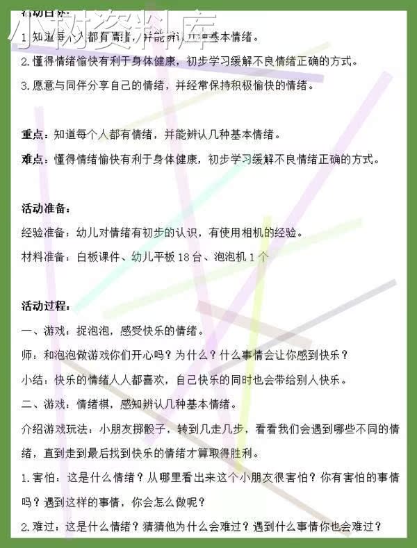 新课幼儿园中班健康心理《情绪泡泡》希沃白板说课稿优质公开课.-图1