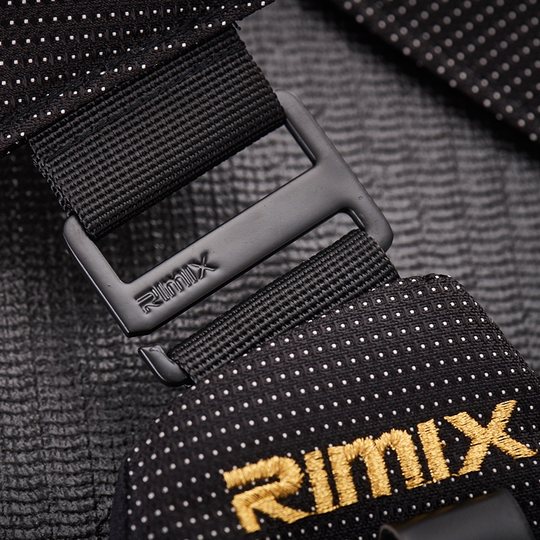 RiMix crossbody bag with multi-pocket storage and removable