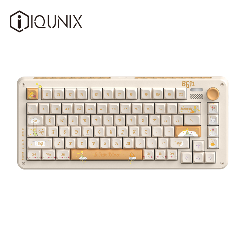 IQUNIX小王子机械键盘无线蓝牙三模女生办公键盘热插拔键帽铝厂-图1