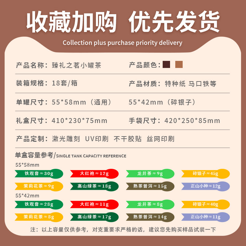 碎银子小罐茶礼盒装普洱红茶包装盒空礼盒碎银子茶叶礼盒空盒定制,淘宝优惠券,粉丝福利购,淘宝优惠卷
