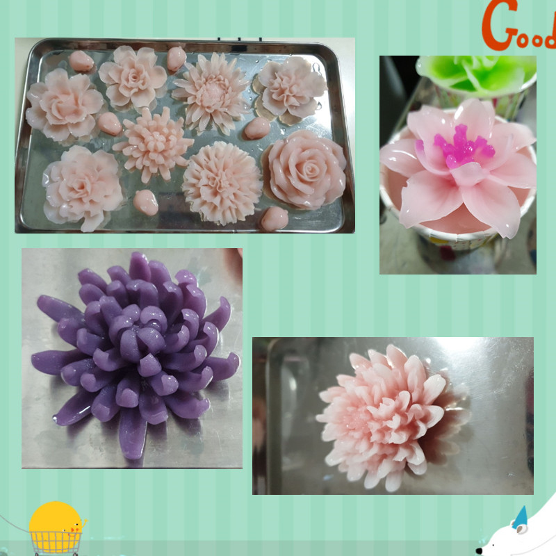 立体花朵水晶滴胶模具3D康乃馨玫瑰花冰块模香薰燕菜慕斯硅胶磨具_虎窝淘