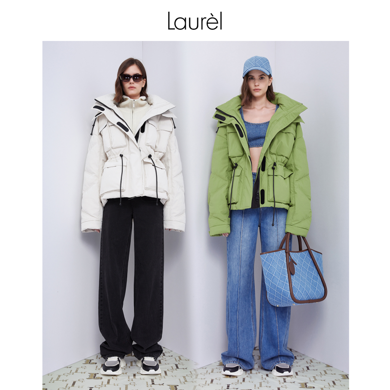 【鹅绒】德国Laurel秋冬中国红保暖工装滑雪服羽绒女LWD341L10100