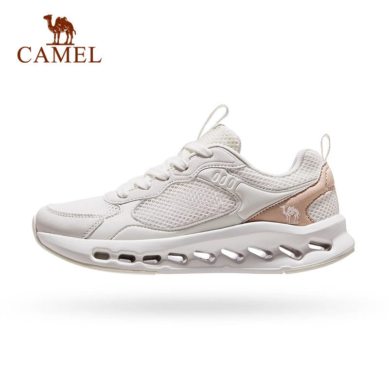 骆驼网面女鞋2025新款夏季透气休闲鞋男轻便运动鞋子女士户外夏天