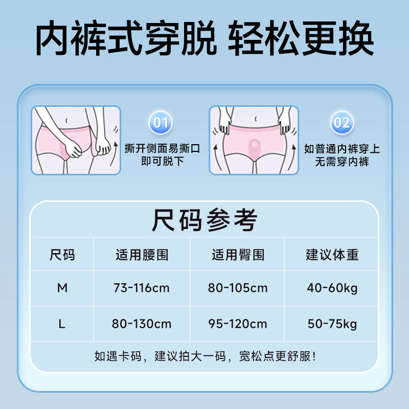 医用成人拉拉裤孕妇老人专用纸尿裤尿不湿内裤型加厚大吸量护理垫,淘宝优惠券,粉丝福利购,淘宝优惠卷