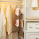 Sock drying artifact multi-clip stainless steel clothes rack