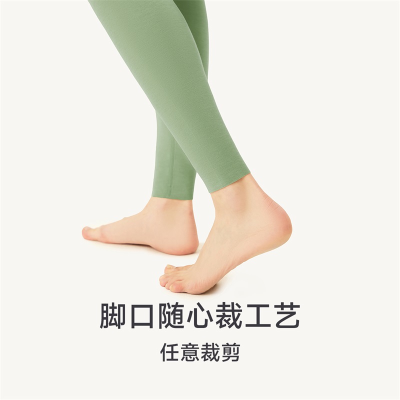 螃蟹秘密保暖裤女款打底裤抑菌无痕磨毛加绒秋裤紧身羊毛绒裤棉裤