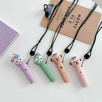 Cute Star Della applies to please the five generation of tobacco-lever protective sleeves Soft silica gel with rope to please the RELX1 generation 4-generation shell