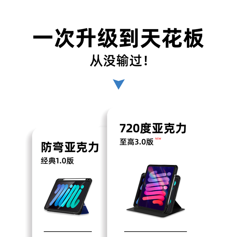 适用小米平板6pro保护套简约碎花ins风5pro保护壳2023新款6平板带笔槽小米pad5硅胶全包英寸可旋转亚克力 - 图0