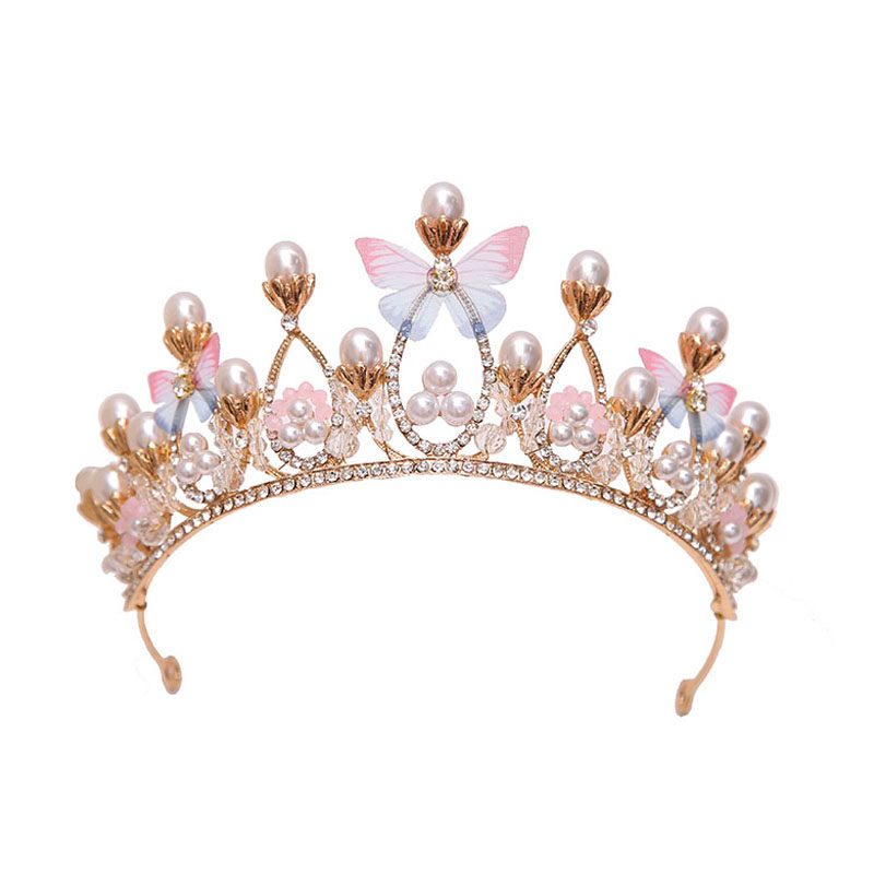 新款儿童皇冠头饰公主生日演出走秀学生小孩王冠金色表演女童发饰,淘宝优惠券,粉丝福利购,淘宝优惠卷