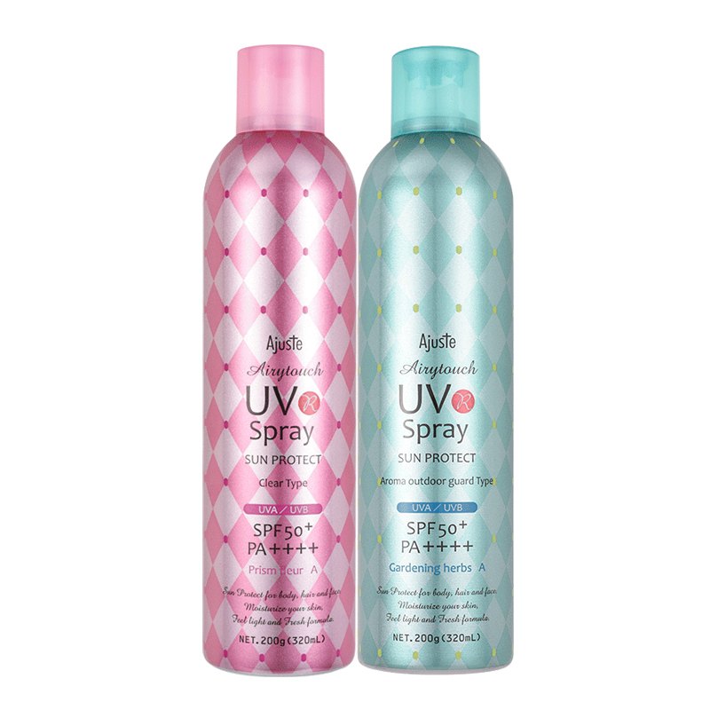 Ajuste爱伽丝日本防晒喷雾樱花定妆防水保湿学生女大容量640ml