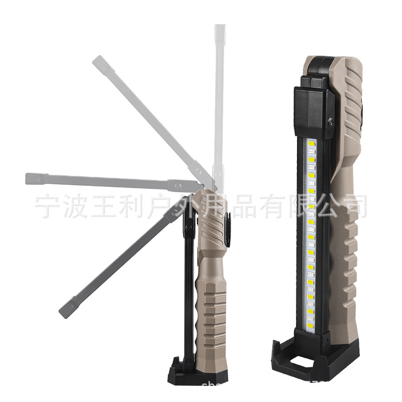 Cross-border new LED work light USB charging LED with magnet hook power display emergency flashlight inspection light