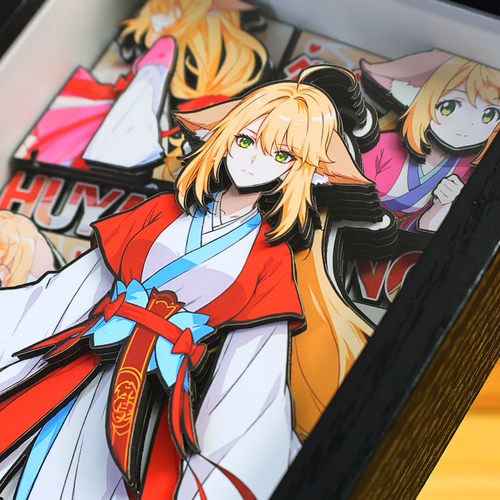 狐妖小红娘立体画涂山红红周边3D动漫手办装饰画摆台手工生日礼物 - 图2