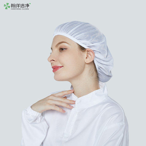 翰洋洁净食品厂工作网帽中央厨房车间透气包头帽子卫生帽非一次性 - 图2