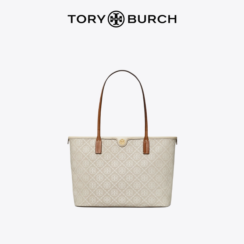 【12期免息】TORY BURCH 汤丽柏琦T MONOGRAM小号托特包159267 - 图0