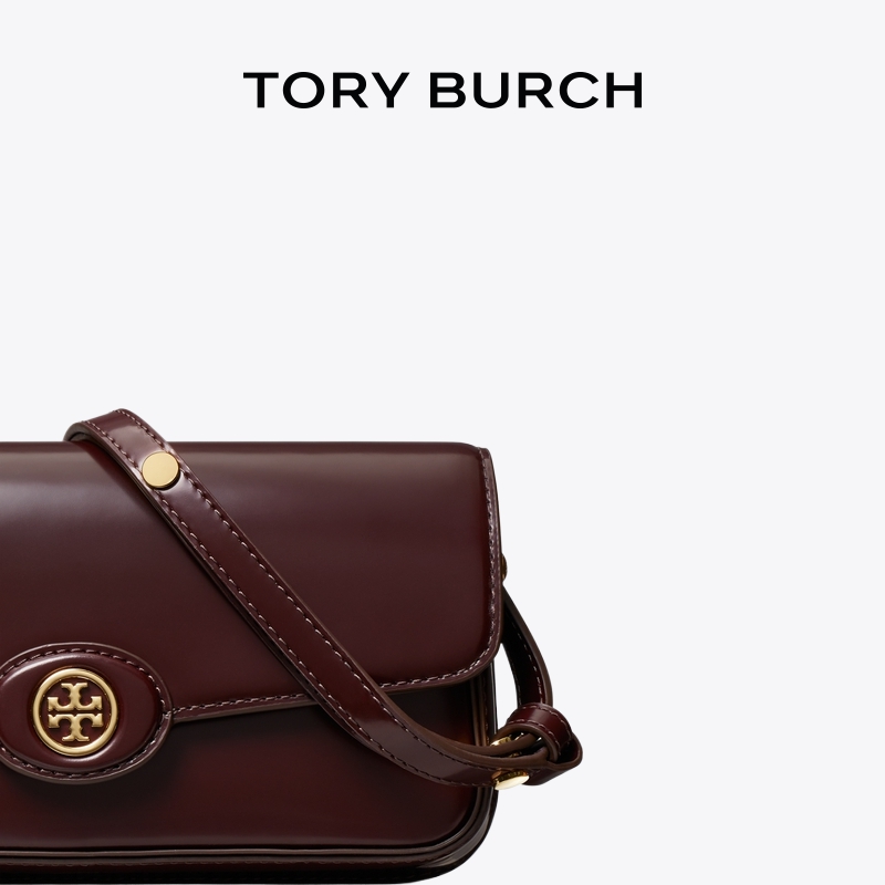 【线上专享】TORY BURCH 汤丽柏琦ROBINSON 翻盖肩背法棍包161938 - 图2