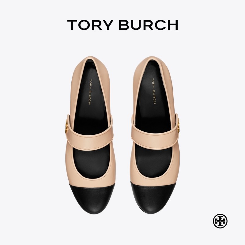 TORY BURCH 汤丽柏琦 玛丽珍拼色芭蕾舞鞋女鞋 161780,淘宝优惠券,粉丝福利购,淘宝优惠卷
