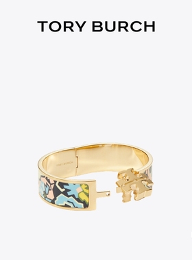 【提前享】TORY BURCH 汤丽柏琦 经典系列 珐琅宽版手镯 168066
